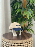 Miu Miu Embroidered Logo Cap (Light Blue/Cream)