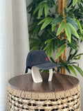 Polo Ralph Lauren Denim Ball Cap (Black Denim / Red Pony)