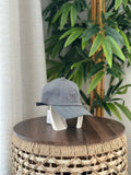 Brunello Cucinelli Embroidered Crest Wool-Silk Baseball Cap (Light Grey)