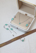 Boucheron Serpent Bohème Jewelry Set (White Gold with Aquaprase and Diamonds)