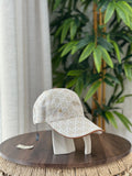 Gucci GG Canvas Baseball Hat with Double G (Beige/White)