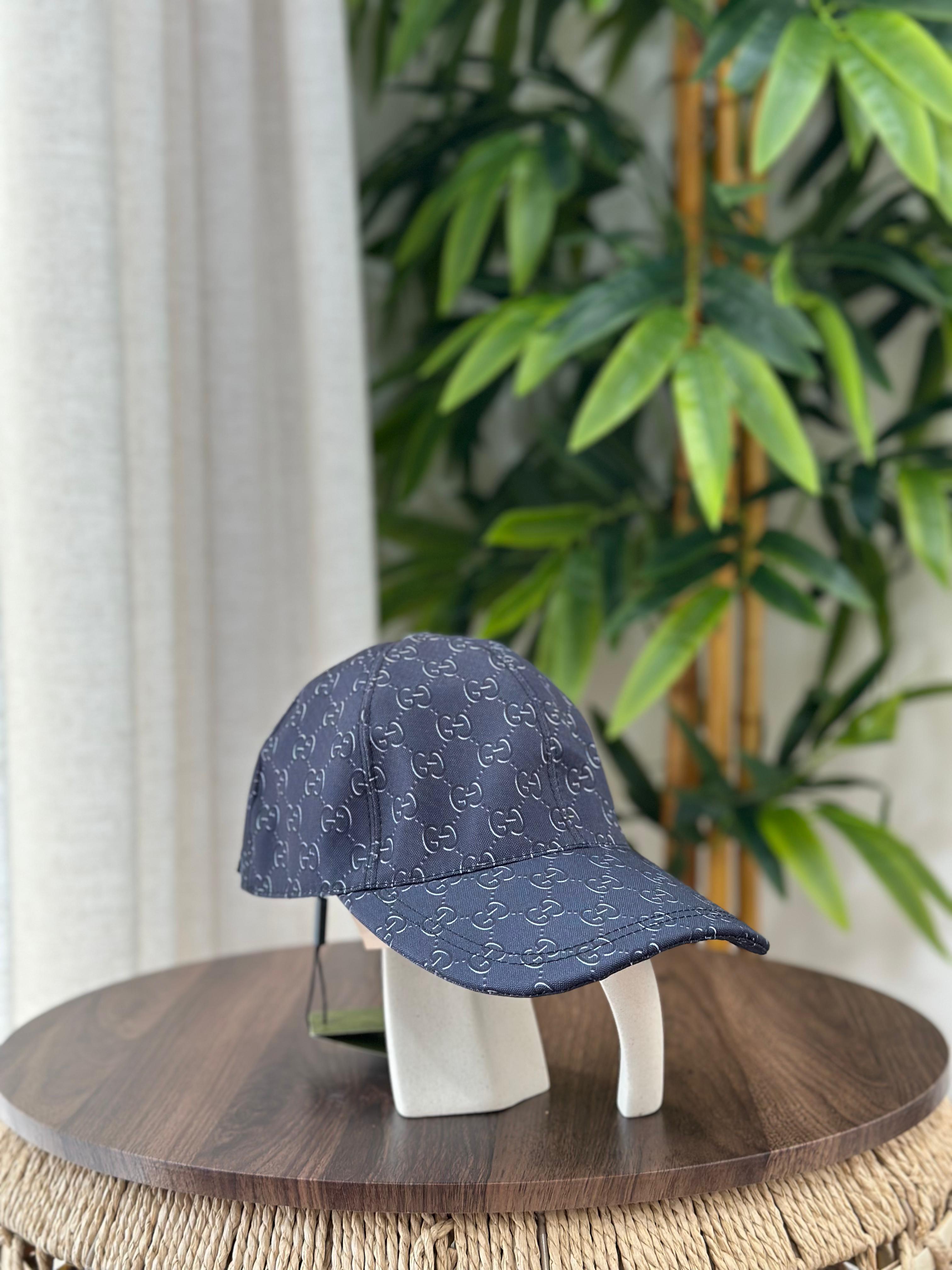 Gucci GG Shadow Baseball Hat (Blue/Grey)