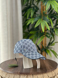 Gucci GG Denim Baseball Hat (Blue/Ivory)