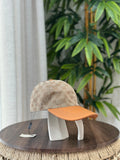 Gucci GG Canvas and Leather Baseball Hat (Beige/Tan)
