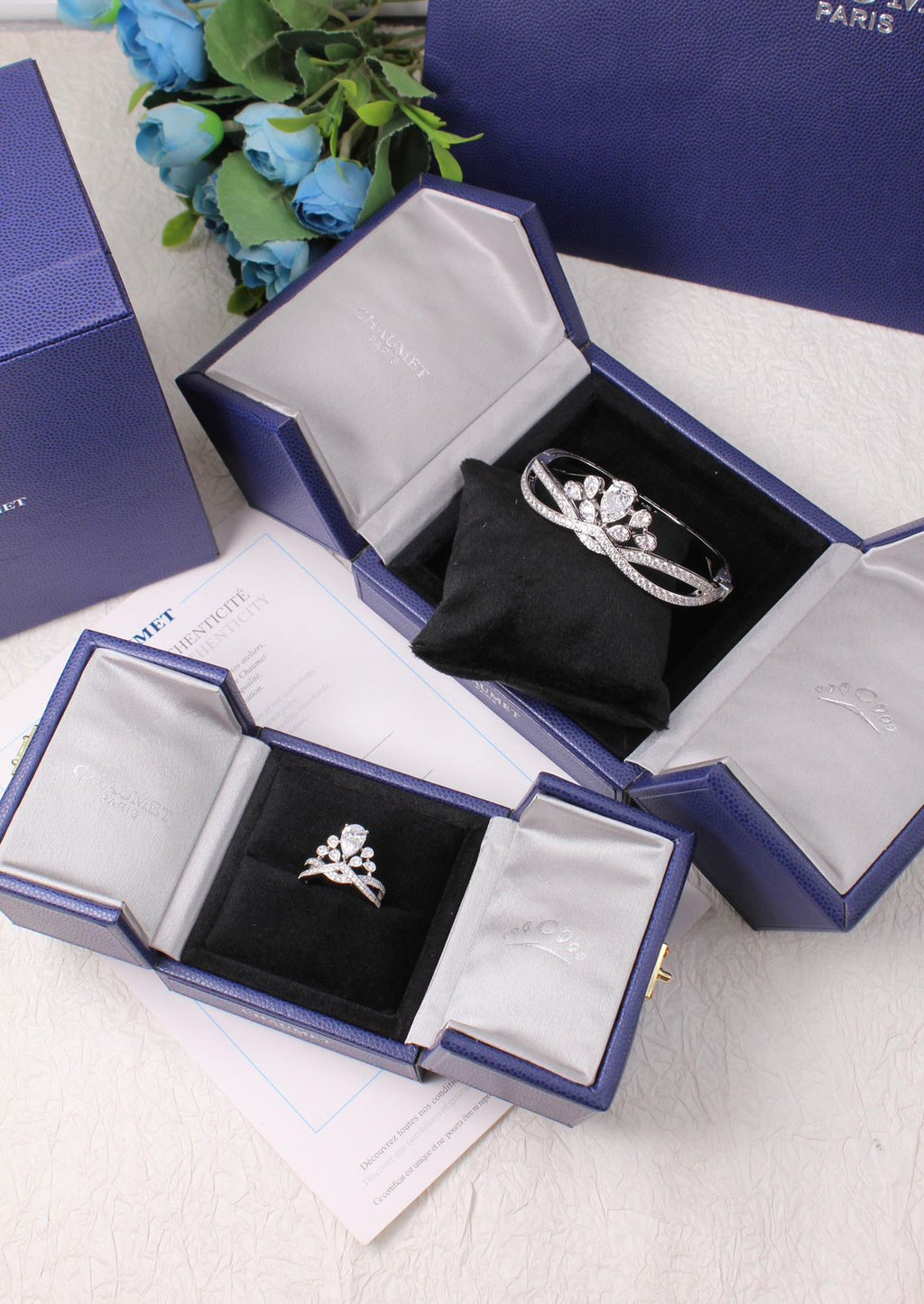 Chaumet Joséphine Aigrette Impériale Jewelry Set (White Gold and Diamonds)