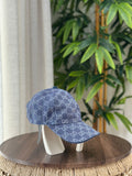 Gucci GG Canvas Baseball Hat (Blue/Grey)