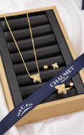 Chaumet Bee My Love Necklace, Ring, and Earrings (Yellow Gold)