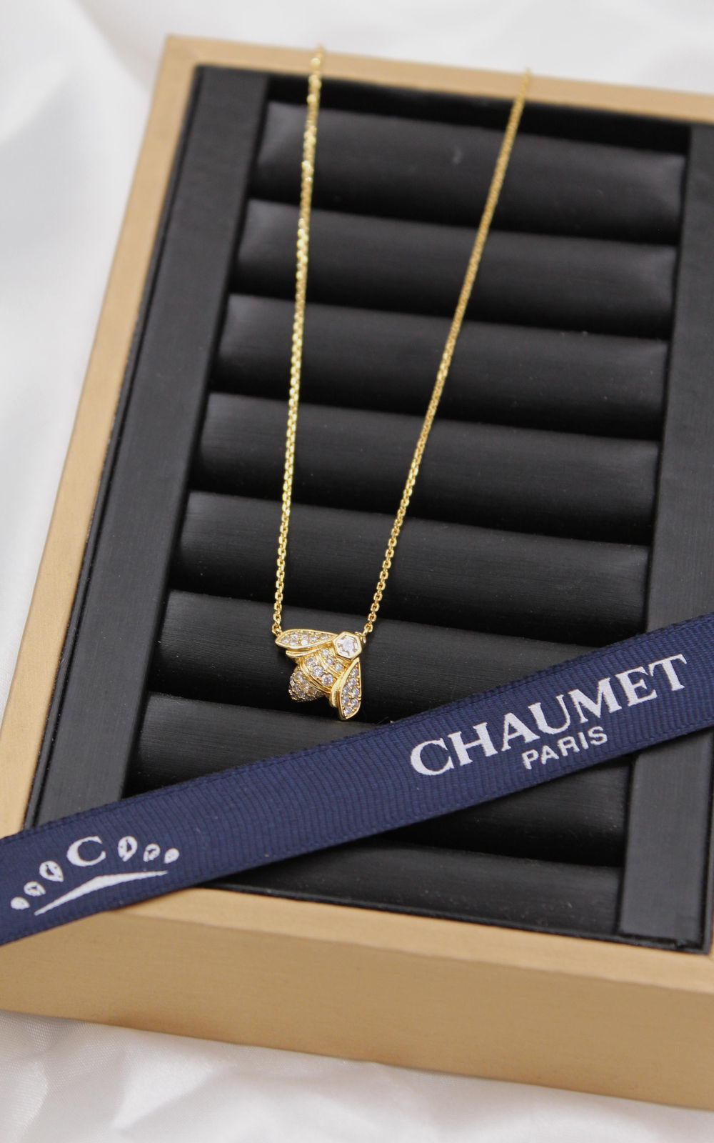Chaumet Bee My Love Necklace, Ring, and Earrings (Yellow Gold)