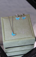 Van Cleef & Arpels Sweet Alhambra Butterfly Set (Turquoise)