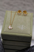 Van Cleef & Arpels Sweet Alhambra Butterfly Set (White Mother-of-Pearl)