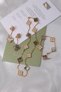 Van Cleef & Arpels Vintage Alhambra Set (Grey Mother-of-Pearl and Diamonds)