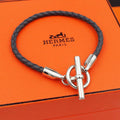 Hermès Glenan Bracelet (Grey / Silver)