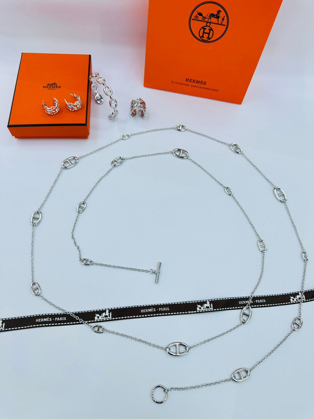 Hermès Chaine d'Ancre Enchaînée Collection (Silver)