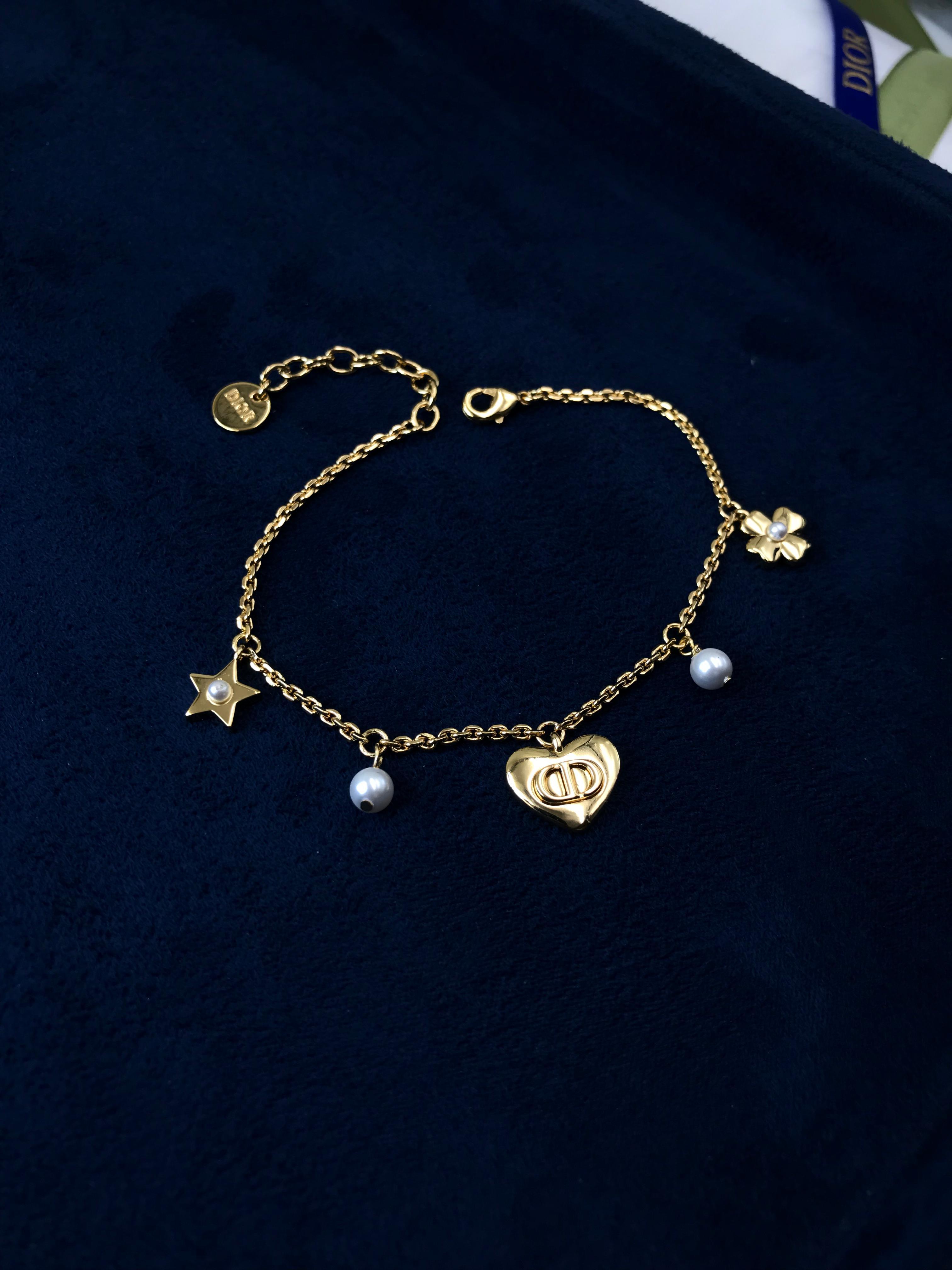Dior Lucky Charms Jewelry Set (Gold/Pearl)