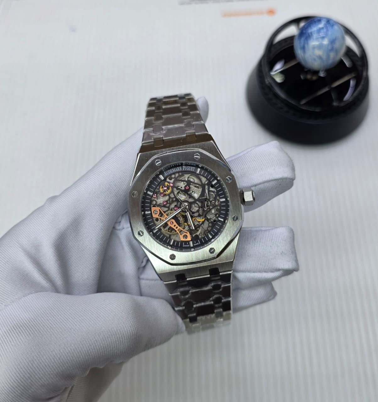 Audemars Piguet Royal Oak Double Balance Wheel Openworked (Stainless Steel/Slate Grey)