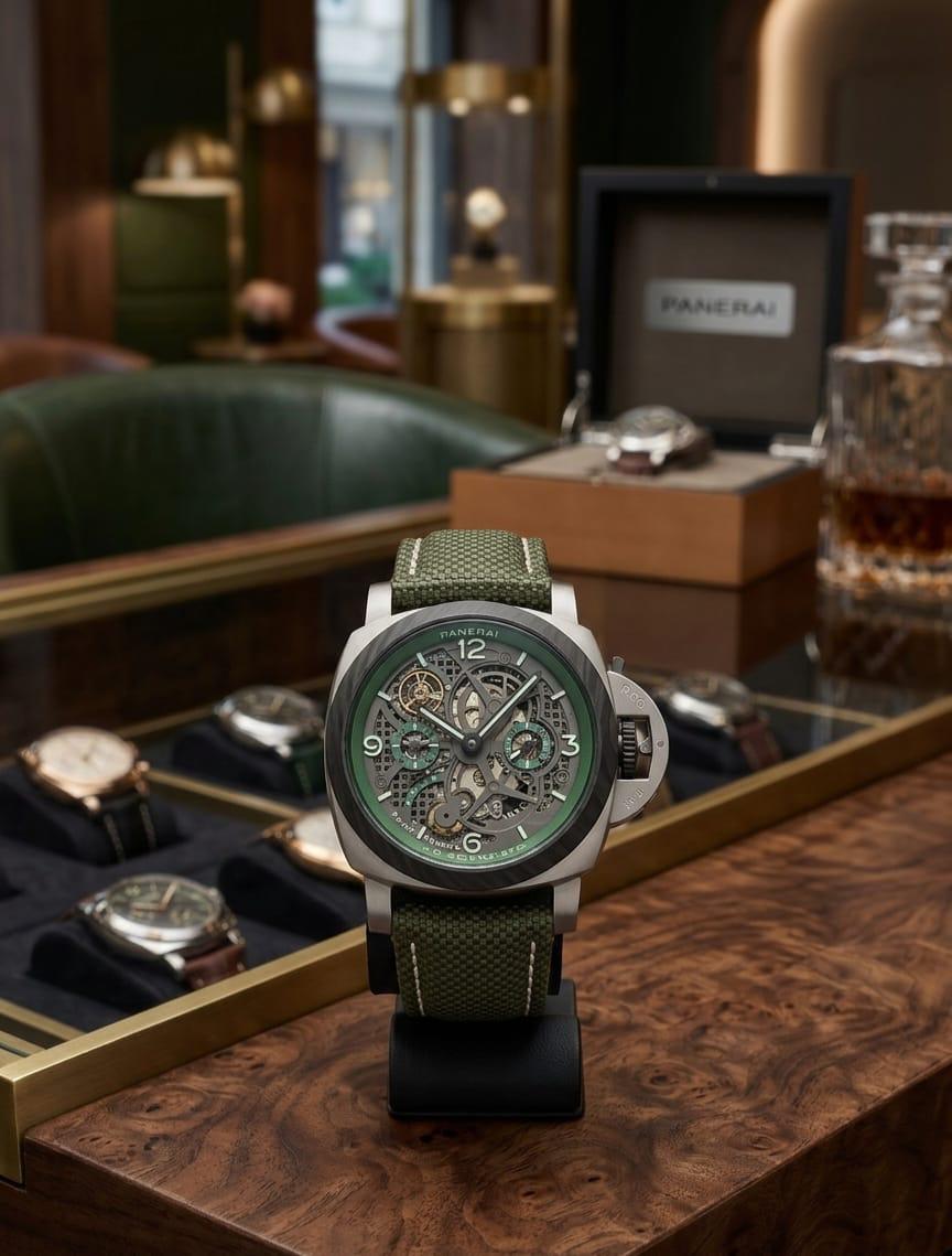 Panerai Luminor Tourbillon GMT "Lo Scienziato" (Military Green)