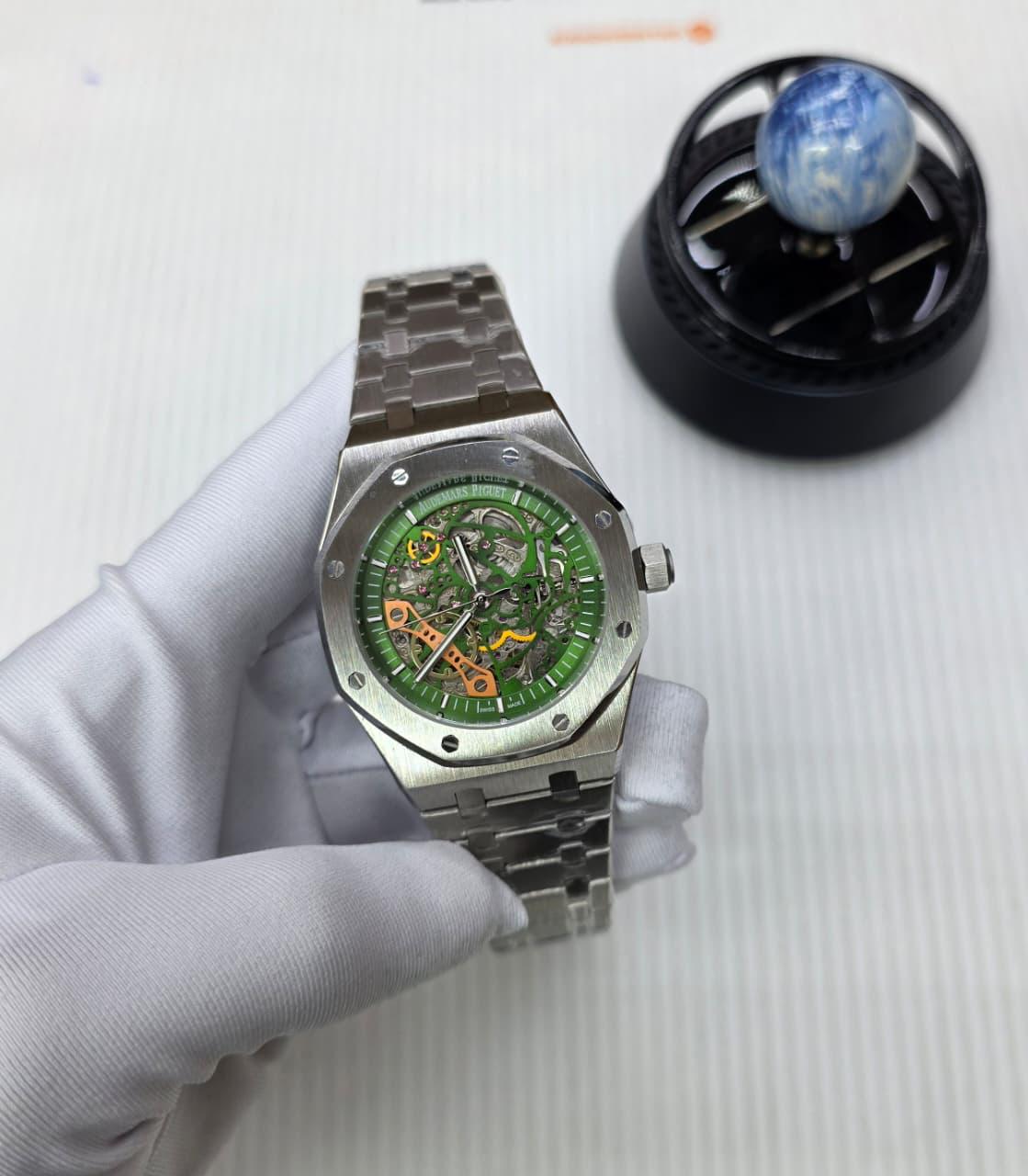 Audemars Piguet Royal Oak Double Balance Wheel Openworked (Stainless Steel & Green)