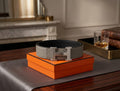 Hermès H Au Carre Reversible Belt (Etoupe / Brushed Silver)