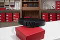 Valentino Garavani VLogo Signature Belt (Black/Matte Black)
