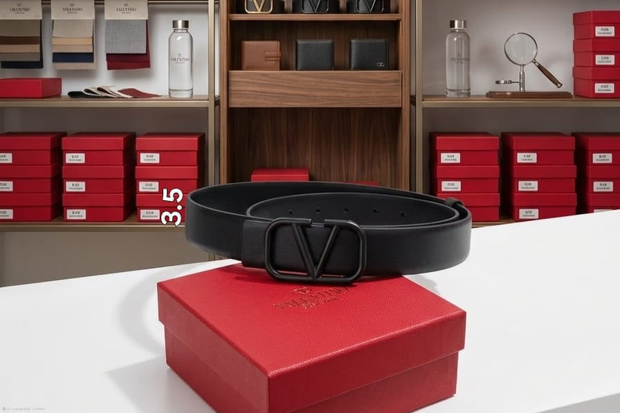 Valentino Garavani VLogo Signature Belt (Black/Matte Black)