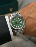 Rolex Datejust 41 Oystersteel and White Gold (Mint Green Fluted Motif Dial)