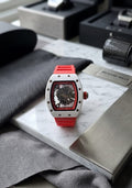 Richard Mille RM 055 Bubba Watson (White Ceramic / Red Strap)