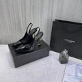 Saint Laurent Opyum Slingback Pumps (Black)