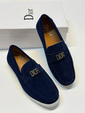 Dior Granville Loafer (Navy Blue Suede)