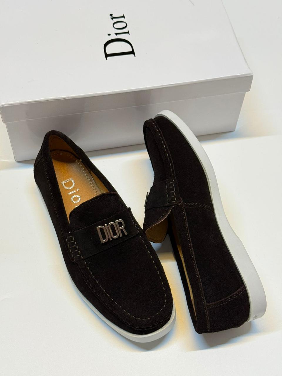 Dior Granville Loafer (Dark Brown Suede)