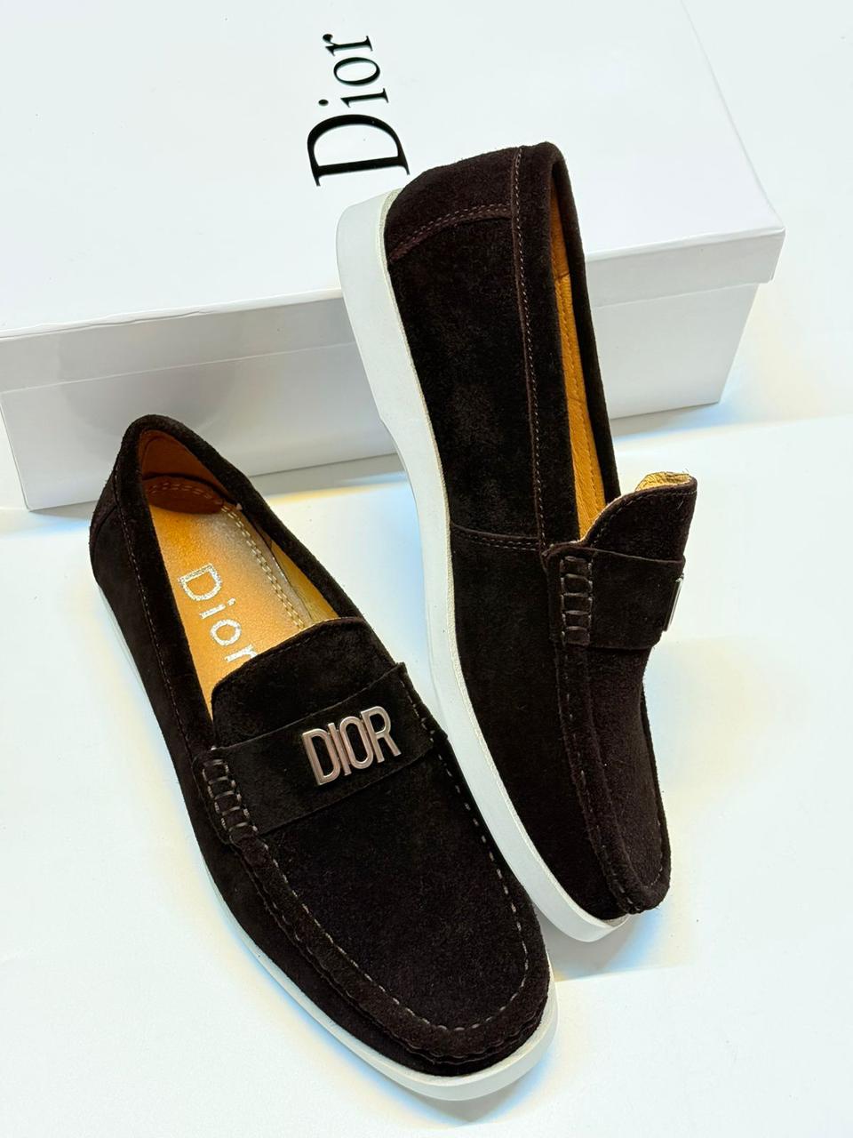 Dior Granville Loafer (Dark Brown Suede)