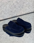 Hermès Fuze Mule (Bleu Marine / Navy Blue)