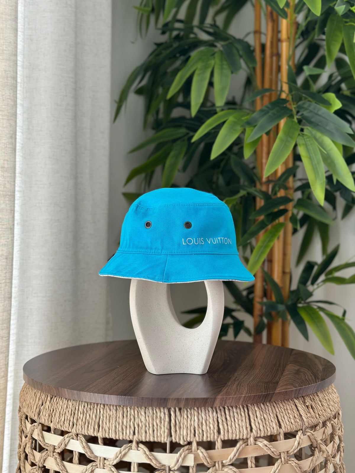 Louis Vuitton Chapeau LV Match / Everyday Reversible Bucket Hat (Turquoise Blue)