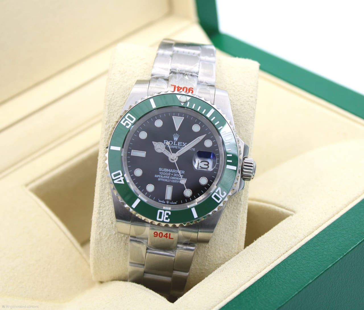 Rolex Submariner Date "Starbucks" / "Kermit" (Black Dial / Green Bezel)