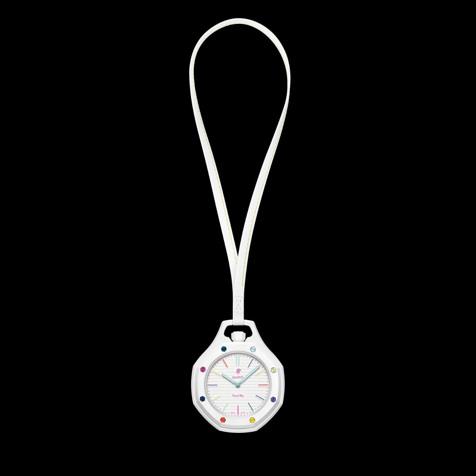 Audemars Piguet x Swatch Royal Pop "Huit Blanc" (White with Multicolor Accents)